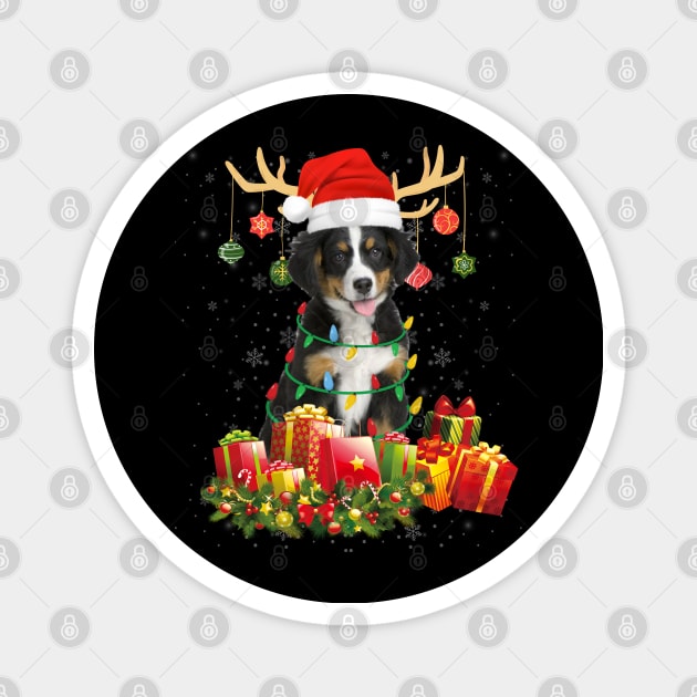 Bernese Mountain Christmas Gift t-shirt Dog Lover Christmas Gift Magnet by CoolTees